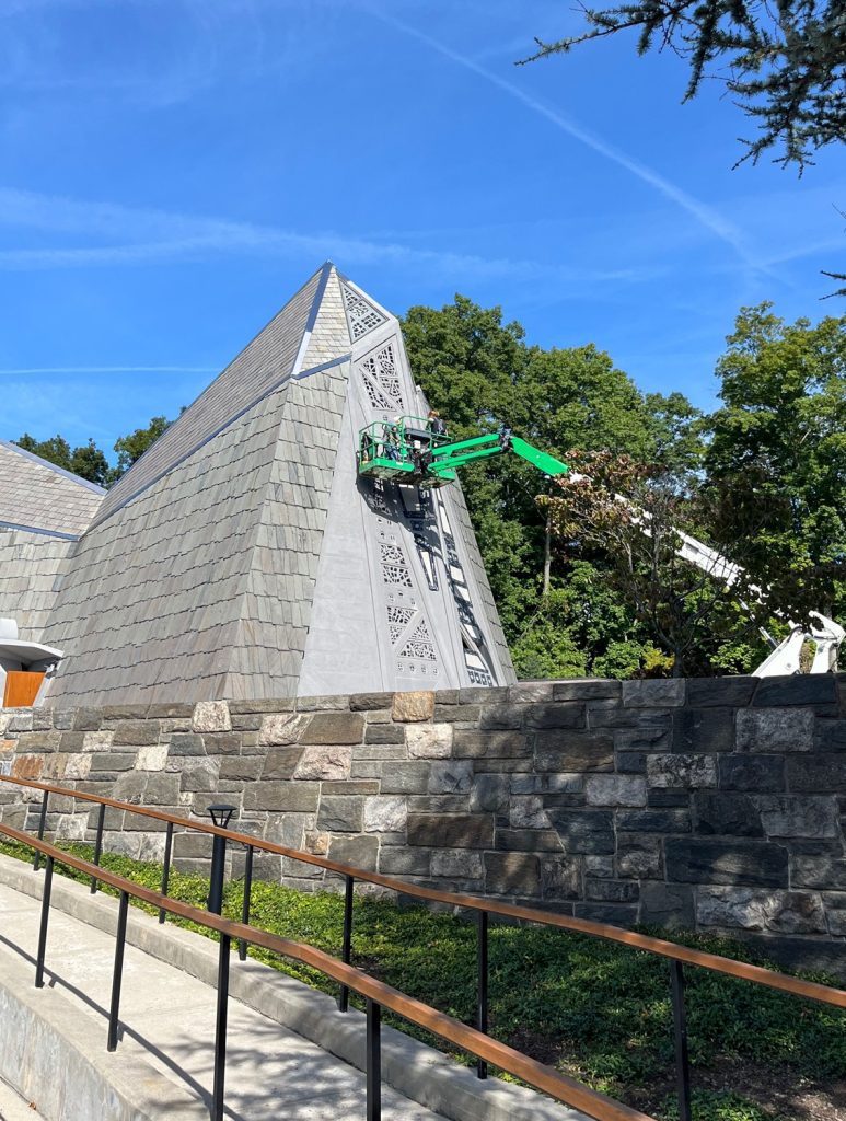 Building restoration of Fish Church